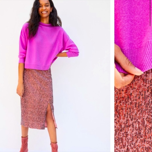 Anthropologie Dresses & Skirts - Anthropologie NWT Maeve Alicia Sequinned  Skirt  Size SP.